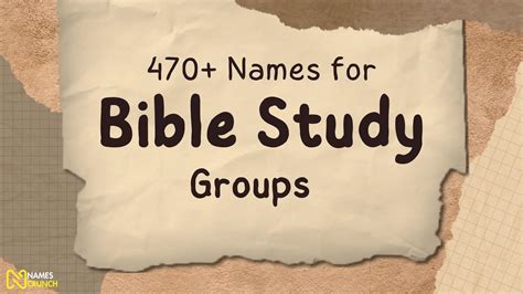 Names for Bible Study Groups [490+ Best Ideas].